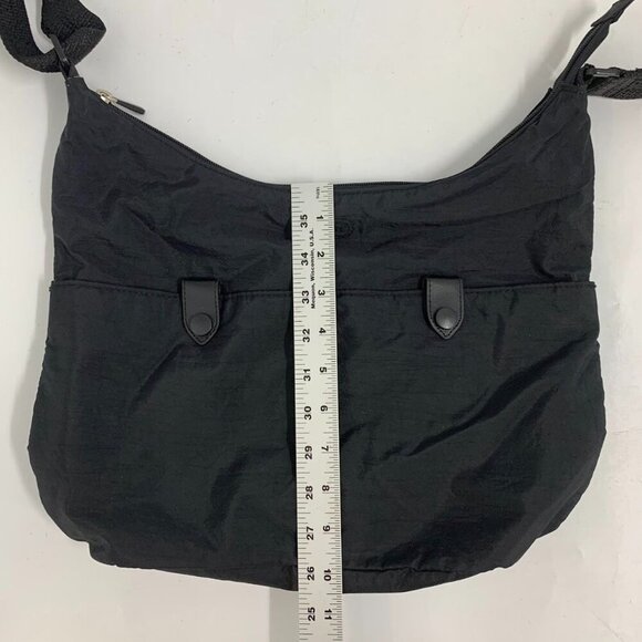 Baggalini Women's Travel Crossbody Purse Nylon Black Shoulder Bag - Picture 12 of 14